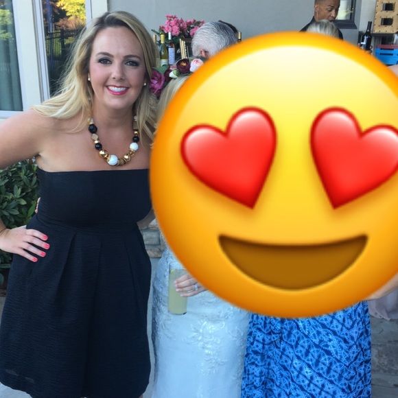 Strapless black jcrew dress - Picture 5 of 5